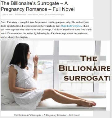 The Billionaire’s Surrogate A Pregnancy Romance by Quin