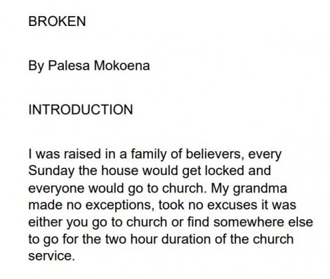 Broken by Palesa Mokoena PDF Download