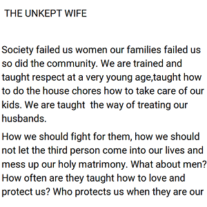 The unkept wife-by Arefin PDF DownloadThe unkept wife-by Arefin PDF Download